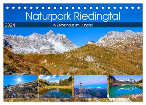 Naturpark Riedingtal (Tischkalender 2024 DIN A5 quer), CALVENDO Monatskalender - Christa Kramer