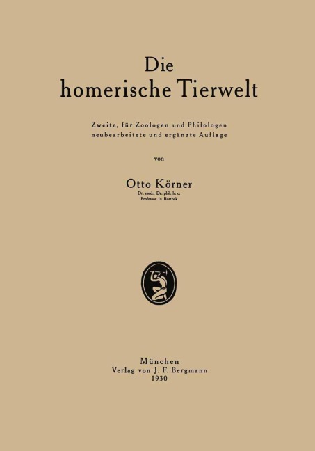 Die homerische Tierwelt - Otto Körner