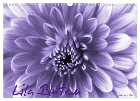 Lila Blüten (Wandkalender 2024 DIN A3 quer), CALVENDO Monatskalender - Anja Otto