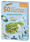 Cover-Bild zum Titel '50 heimische Tiere & Pflanzen an Bach & Teich' von 'Carola von Kessel, Thomas Müller'