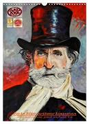 Cover-Bild zum Titel 'PopArt Bilder berühmter Komponisten (Wandkalender 2026 DIN A3 hoch), CALVENDO Monatskalender' von 'Rudolf Rox'