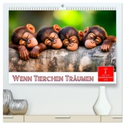 Wenn Tierchen träumen (hochwertiger Premium Wandkalender 2025 DIN A2 quer), Kunstdruck in Hochglanz - Peter Roder