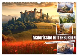 Cover-Bild zum Titel 'Malerische Ritterburgen (Wandkalender 2026 DIN A3 quer), CALVENDO Monatskalender' von 'Sabine Löwer'