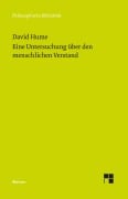 Cover-Bild zum Titel 'Eine Untersuchung über den menschlichen Verstand' von 'David Hume'