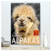 Cover-Bild zum Titel 'Lustige Alpakas (hochwertiger Premium Wandkalender 2026 DIN A2 hoch), Kunstdruck in Hochglanz' von 'Peter Roder'