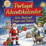 Cover-Bild zum Titel 'Portugal-Adventskalender: Quiz-Buch mit Fragen und Rätsel' von 'Schlauvento Interactive'
