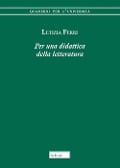 Cover-Bild zum Titel 'Per una didattica della letteratura' von 'Letizia Ferri'