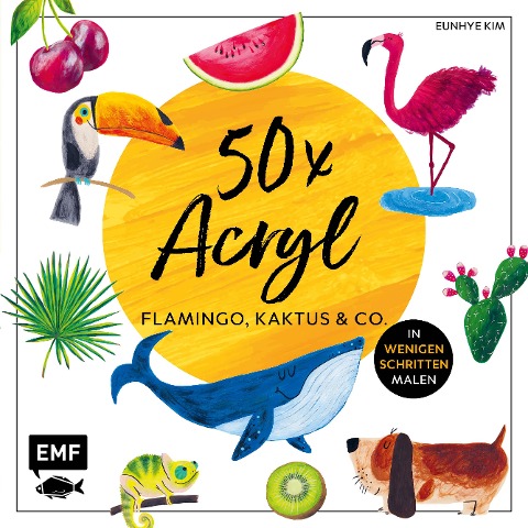 50 x Acryl - Flamingo, Kaktus und Co. - Eunhye Kim