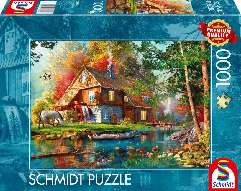 Wassermühle im Herbst - 