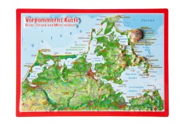 Cover-Bild zum Titel 'Reliefpostkarte Vorpommern Küste' von 'André Markgraf, Mario Engelhardt'