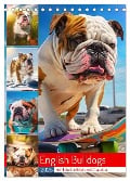 English Bulldogs. Fröhliche Dickköpfe mit Charakter (Tischkalender 2025 DIN A5 hoch), CALVENDO Monatskalender - Rose Hurley