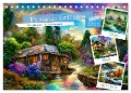 Fantasie Cottages - Ein Jahr durch die Märchenwelt (Tischkalender 2024 DIN A5 quer), CALVENDO Monatskalender - Anja Frost