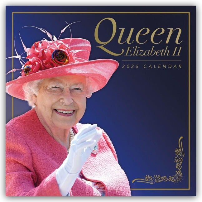 Queen Elisabeth II - Königin Elisabeth II 2026 - Wand-Kalender - Carousel Calendar