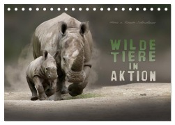 Cover-Bild zum Titel 'WILDE TIERE IN AKTION (Tischkalender 2026 DIN A5 quer), CALVENDO Monatskalender' von 'Heinz Schmidbauer'