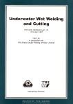 Cover-Bild zum Titel 'Underwater Wet Welding and Cutting' von 'Gyoujin Cho'
