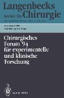 111. Kongreß der Deutschen Gesellschaft für Chirurgie München, 5.-9. April 1994 - 