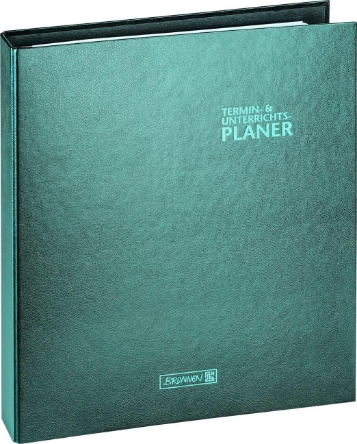 BRUNNEN Ringbuch-Kalender mit Einlage (2025/2026), 2 Seiten = 1 Woche, A4+, 224 Seiten, Kunststoff-Einband Baladek, schwarz - 