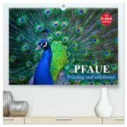 Cover-Bild zum Titel 'Pfaue. Prächtig und schillernd (hochwertiger Premium Wandkalender 2026 DIN A2 quer), Kunstdruck in Hochglanz' von 'Elisabeth Stanzer'