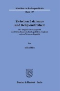 Cover-Bild zum Titel 'Zwischen Laizismus und Religionsfreiheit.' von 'Julian März'