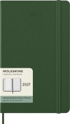 Cover-Bild zum Titel 'Moleskine 12 Monate Wochen Notizkalender 2027, Large/A5, 1 Wo = 1 Seite, rechts linierte Seite, Fester Einband, Myrtengrün' von ''