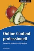 Cover-Bild zum Titel 'Online Content professionell' von 'Harald Taglinger'