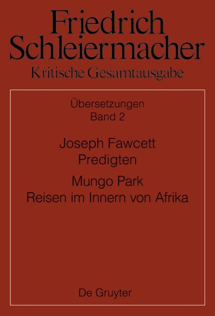 Joseph Fawcett, Predigten Mungo Park, Reisen im Innern von Afrika - 