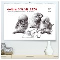 owls & friends 2024 (hochwertiger Premium Wandkalender 2024 DIN A2 quer), Kunstdruck in Hochglanz - Stefan Kahlhammer