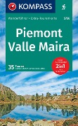 KOMPASS Wanderführer Piemont, Valle Maira, 35 Touren mit Extra-Tourenkarte - Oswald Stimpfl, Renato Botte