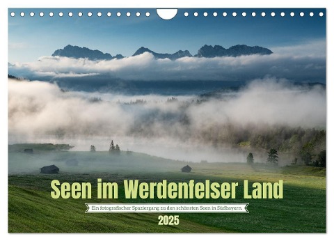 Seen im Werdenfelser Land (Wandkalender 2025 DIN A4 quer), CALVENDO Monatskalender - Andreas Müller Fotografie