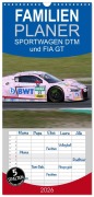 Cover-Bild zum Titel 'Familienplaner 2026 - SPORTWAGEN DTM und FIA GT mit 5 Spalten (Wandkalender, 21 x 45 cm) CALVENDO' von 'SchnelleWelten SchnelleWelten'