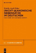 (Nicht-)kanonische Nebensätze im Deutschen - Katrin Axel-Tober