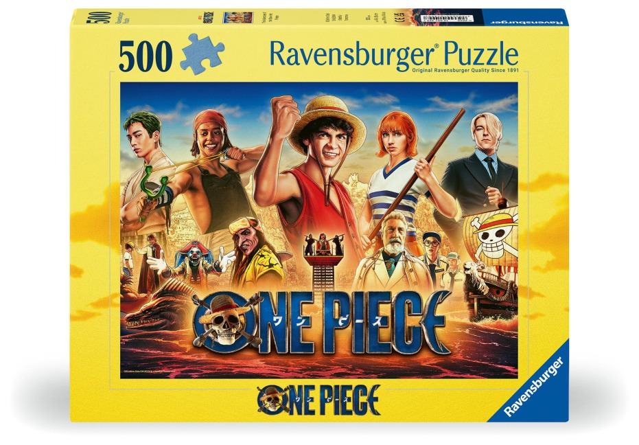Erwachsenenpuzzle 500 Teile - One Piece - Die Abenteuer der Strohhutpiraten - 