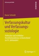 Cover-Bild zum Titel 'Verfassungskultur und Verfassungssoziologie' von 'Rainer Schmidt'