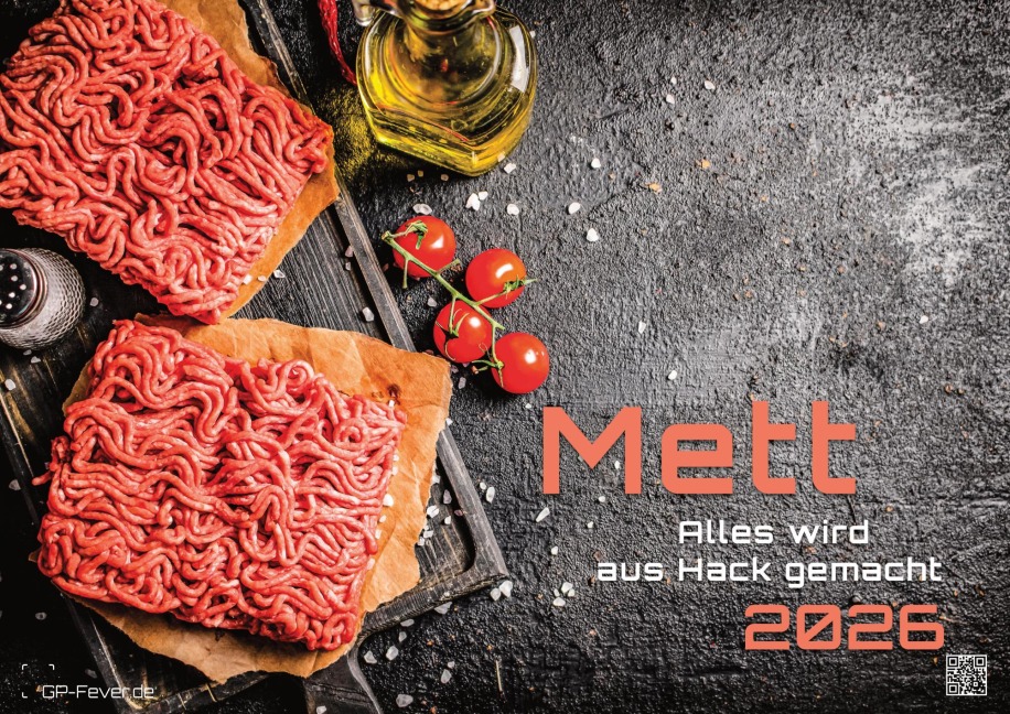 Mettkalender - Alles wird aus Hack gemacht - 2026 - Kalender DIN A3 - 