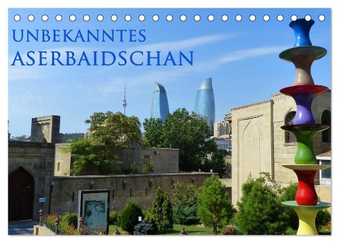 Unbekanntes Aserbaidschan (Tischkalender 2024 DIN A5 quer), CALVENDO Monatskalender - Michaela Schiffer