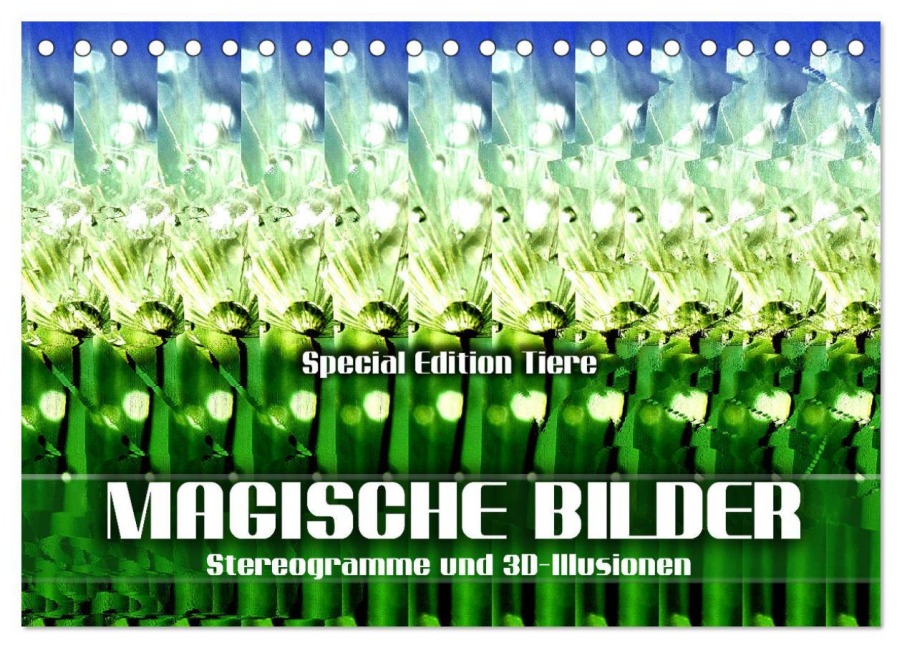 Magische Bilder - Stereogramme und 3D-Illusionen (Tischkalender 2026 DIN A5 quer), CALVENDO Monatskalender - Renate Utz