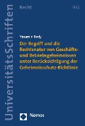 Cover-Bild zum Titel 'Der Begriff und die Rechtsnatur von Geschäfts- und Betriebsgeheimnissen unter Berücksichtigung der Geheimnisschutz-Richtlinie' von 'Yasamin Rody'