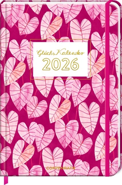 GlücksKalender 2026 - Blätter (All about pink) - 