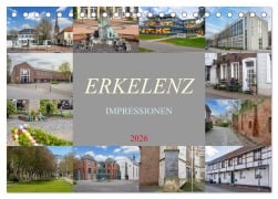 Cover-Bild zum Titel 'Erkelenz Impressionen (Tischkalender 2026 DIN A5 quer), CALVENDO Monatskalender' von 'Dirk Meutzner'