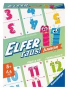 Cover-Bild zum Titel 'Ravensburger - 20947 Elfer Raus! Junior - Kartenspiel 2 - 6 Spieler, Spiel ab 5 Jahren für Kinder und Erwachsene, Zahlenraum 1-20' von '© Hausser'