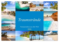 Cover-Bild zum Titel 'Traumstrände - Naturparadiese aus aller Welt (Wandkalender 2026 DIN A4 quer), CALVENDO Monatskalender' von 'Matteo Colombo'