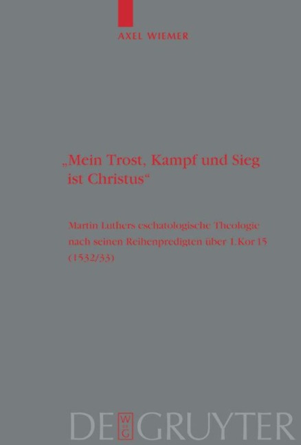 "Mein Trost, Kampf und Sieg ist Christus" - Axel Wiemer