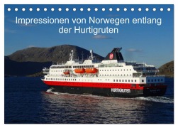 Impressionen von Norwegen entlang der Hurtigruten (Tischkalender 2025 DIN A5 quer), CALVENDO Monatskalender - Kattobello Kattobello