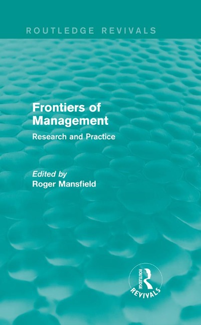 Frontiers of Management (Routledge Revivals) - 