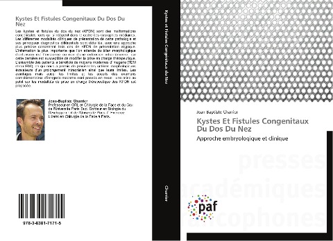 Kystes Et Fistules Congenitaux Du Dos Du Nez - Jean-Baptiste Charrier