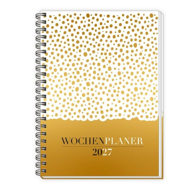 TRÖTSCH - Wochenplaner A5 mit Wire-O Gold 2027 - 
