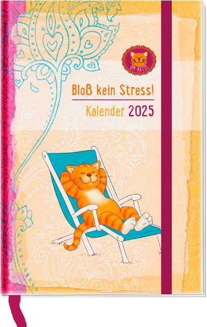 Taschenkalender 2025: Om-Katze: Bloß kein Stress! - 