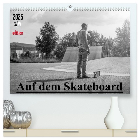 Auf dem Skateboard (hochwertiger Premium Wandkalender 2025 DIN A2 quer), Kunstdruck in Hochglanz - Michael Wenk