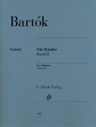 Cover-Bild zum Titel 'Bartók, Béla - For Children, Volume II' von 'Béla Bartók'
