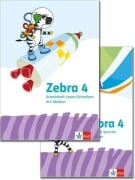 Cover-Bild zum Titel 'Zebra 4. Paket: Arbeitsheft Sprache, Arbeitsheft Lesen/Schreiben Klasse 4' von ''